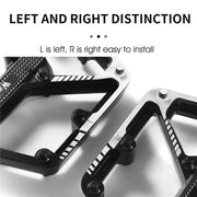 WEST BIKING DU Cuscinetto Pedale per bicicletta Pedale da ciclismo antiscivolo Pedale per bici da strada MTB ultraleggero in lega di alluminio Accessori per bici HASHTAG