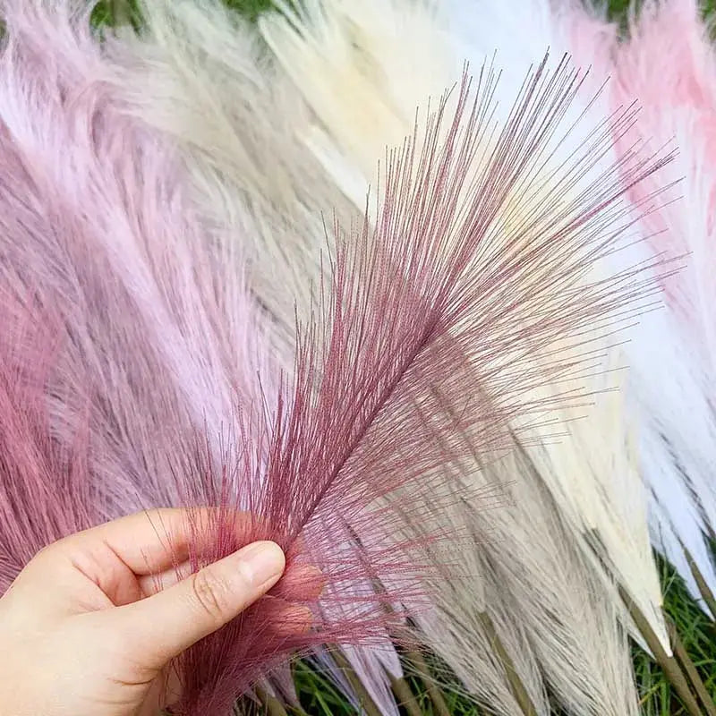 Artificial Pampas Grass Dried Reed Flowers 5pz 100cm Liebe - Making Life Easier