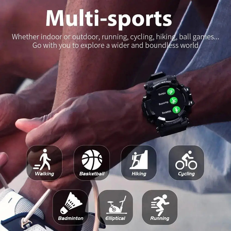 Smart watch uomo Cardiofrequenzimetro Pressione sanguigna Smart Watch Adatto impermeabile per Android IOS - My Hashtag Shop