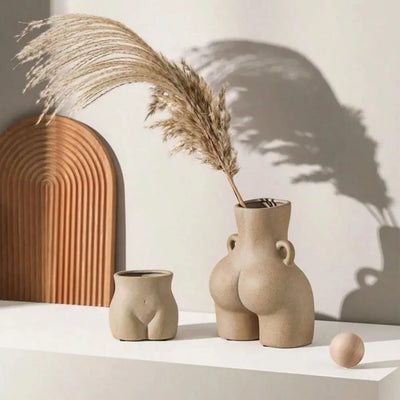 Vaso in ceramica creativo Decorazioni per la casa retrò Elegante vaso da fiori da tavolo Decorazione della stanza Decorazione della tavola del soggiorno e accessori HASHTAG