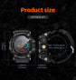 Smart watch uomo Cardiofrequenzimetro Pressione sanguigna Smart Watch Adatto impermeabile per Android IOS - My Hashtag Shop