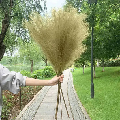 Artificial Pampas Grass Dried Reed Flowers 5pz 100cm Liebe - Making Life Easier