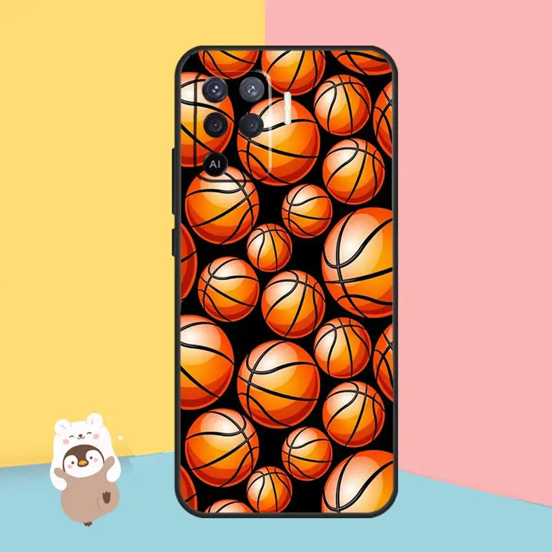 Basketball Basket Sport Case For Oppo A78 A18 A38 A58 A98 A74 A94 A54 A15 A17 A57 A6 A5 Pro A16 A76 A96 A40 A60 A80 - My Hashtag Shop