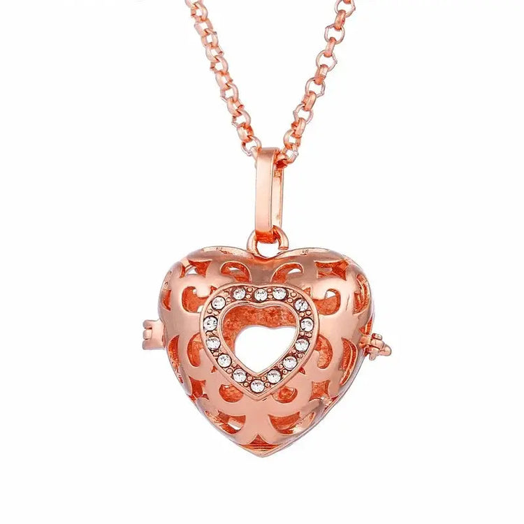 Chime Music Angel Ball Caller Locket Necklace Vintage Pregnancy Necklace. - HASHTAG