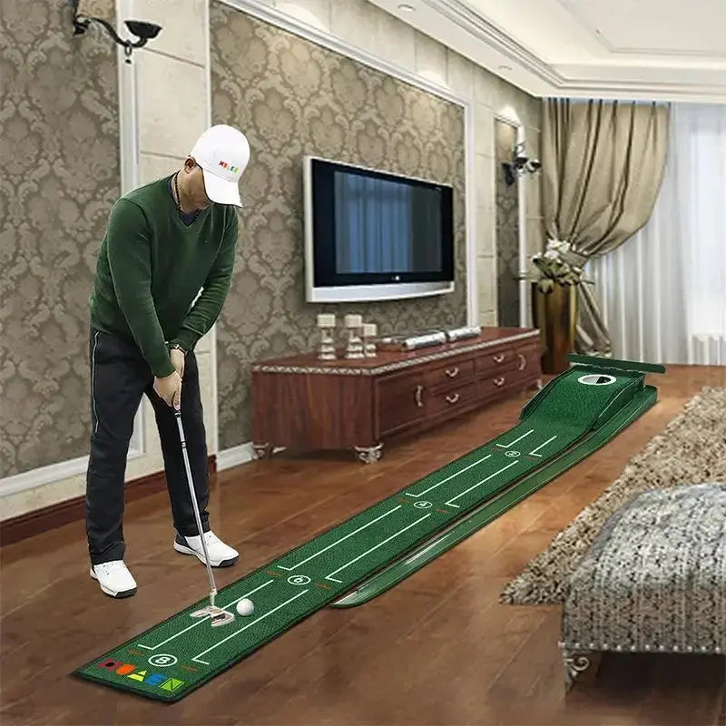 Mini tappetino da golf verde Putter portatile per pratica di golf per interni ed esterni PM015 - My Hashtag Shop