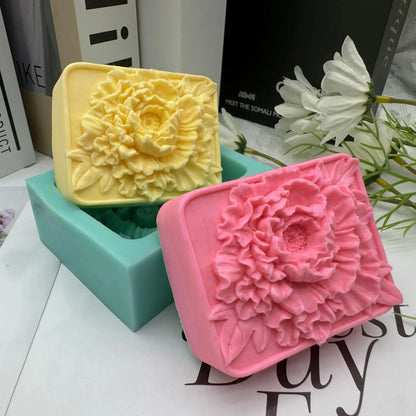Elegant Sunflower Soap Mold 3D Rectangler - HASHTAG