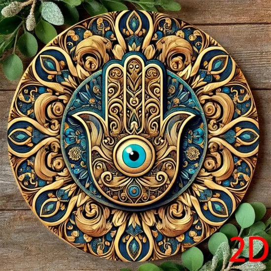 Decorazione indù con mandala verde oro blu, regalo unico per la decorazione della stanza di yoga per l&