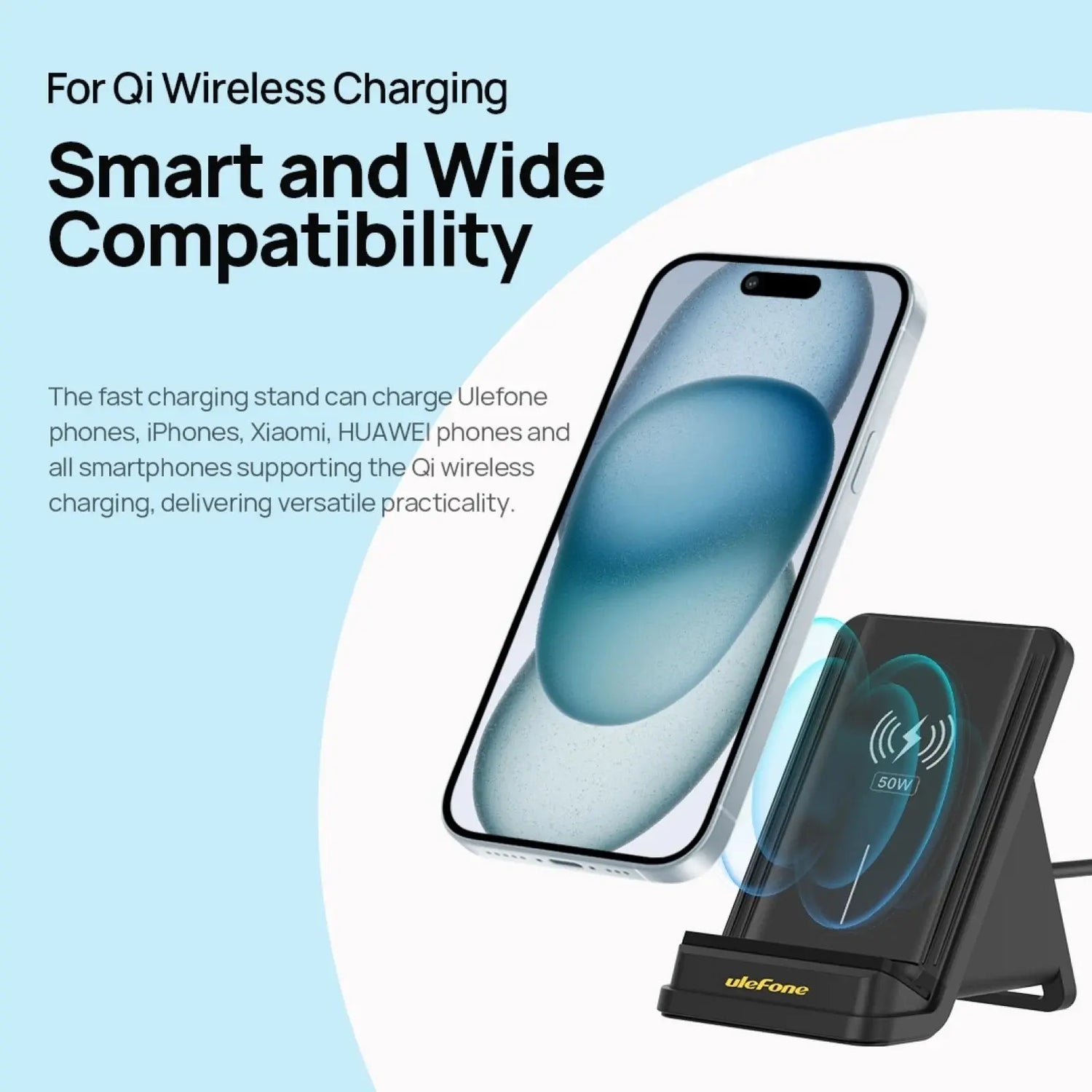 caricabatterie Wireless raffreddato ad aria da 50W - My Hashtag Shop
