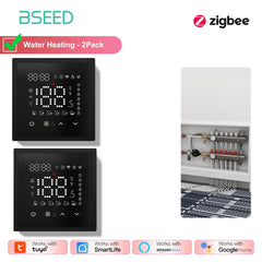 BSEED Zigbee Caldaia Elettrica/Acqua/Gas Riscaldamento a Pavimento Sensore Touch Termostati Intelligenti Tuya Vita Intelligente Alexa Controllo Telaio in Plastica HASHTAG