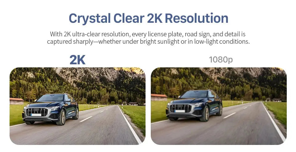 2K KAWA MINI 3 Pro Telecamere per Auto DVR Piccola Dash Cam 24 Parcheggio Auto Videoregistratore WiFi APP Controllo Vocale Dashcam per Auto - My Hashtag Shop