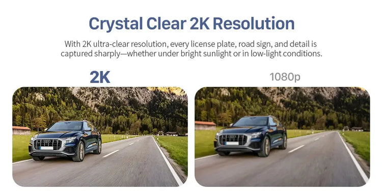 2K KAWA MINI 3 Pro Telecamere per Auto DVR Piccola Dash Cam 24 Parcheggio Auto Videoregistratore WiFi APP Controllo Vocale Dashcam per Auto - My Hashtag Shop