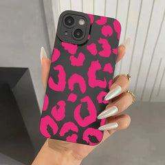 Custodia protettiva per fotocamera con design leopardato per iPhone 16 Custodie per iPhone 17 Air 15 14 13 12 11 Pro Max 16E XS XR X 7 8 Plus Cover HASHTAG