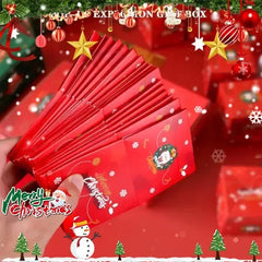 Christmas Gift Box DIY Folding Paper Boxes Money Pop-Up Birthday Wedding Surprise Bounce Box Explosion Red Envelope Gift Box Set HASHTAG