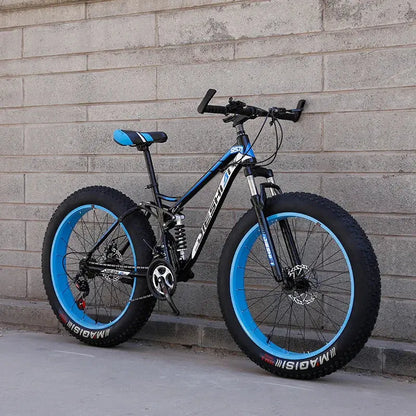 Mountain bike per adulti fuoristrada Beach4.0Pneumatico grande Doppia assorbimento degli urti Bicicletta a velocità variabile per studenti e studentesse - My Hashtag Shop