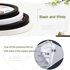 Cornici rotonde in legno regalo creativo fai da te appeso a parete porta foto in legno cornice per foto a parete decorazione rotonda per la casa HASHTAG