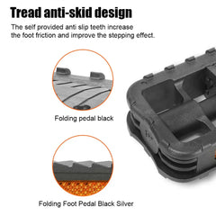 Pedali della piattaforma della bicicletta pedana del pedale della bicicletta antiscivolo con accessori per l'equitazione del riflettore per il veicolo elettrico della bici pieghevole HASHTAG