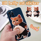 Adesivi 3D a Forma di Cucciolo con Pancia Gonfia, Adesivi Morbidi 3D a Forma di Gatto per Cover di Telefoni, Quaderni, Scrapbooking e Decorazioni Fai-da-Te - My Hashtag Shop