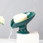 Ceramic Leaf shower soap holder, bathroom or kitchen drain hole tray. - HASHTAG