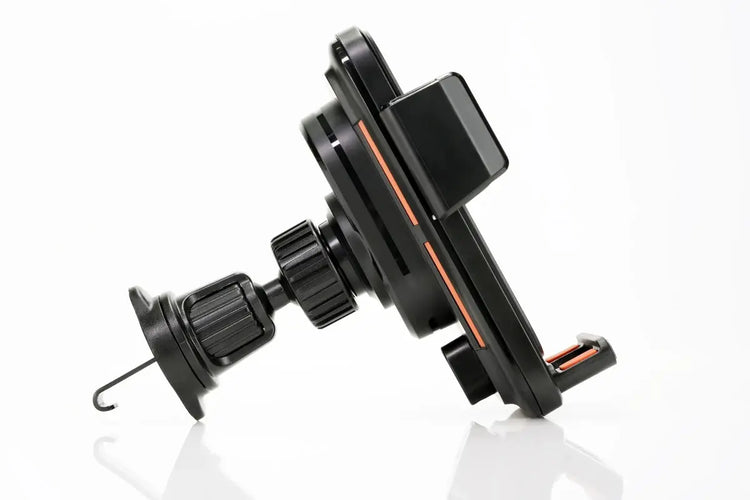 Caricatore per telefono per auto Supporto per telefono Caricatore wireless e cablato da 15 W Rilevamento automatico Rilascio e rotazione con un solo tocco Certificato Qi FCC ROHS - My Hashtag Shop