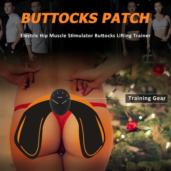 Stimolatore muscolare elettrico EMS Wireless glutei Hip Trainer stimolatore addominale ABS Fitness massaggiatore vibratore dimagrante corpo - My Hashtag Shop