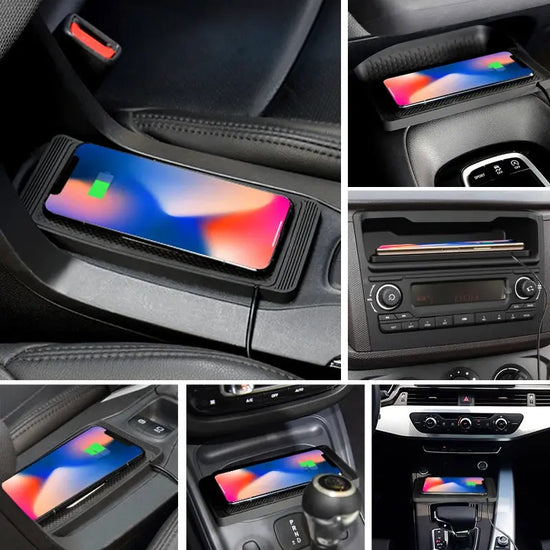 Caricatore per auto wireless Tappetino di ricarica 15w Caricatore rapido Qi antiscivolo per caricatore per telefono wireless per auto per Android per IPhone 11/12/13/14 - My Hashtag Shop