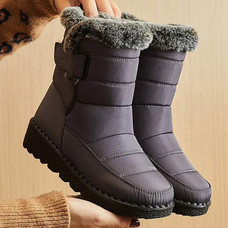 Woman Winter Boots Ankle Low Heels Botas Mujer Waterproof Snow Boots Liebe - Making Life Easier