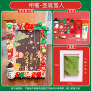DIY Christmas gifts Gum Cream 6 Inch Photo Frame Materials Packaging Handmade Production Wooden Cartoon Photo Frame HASHTAG