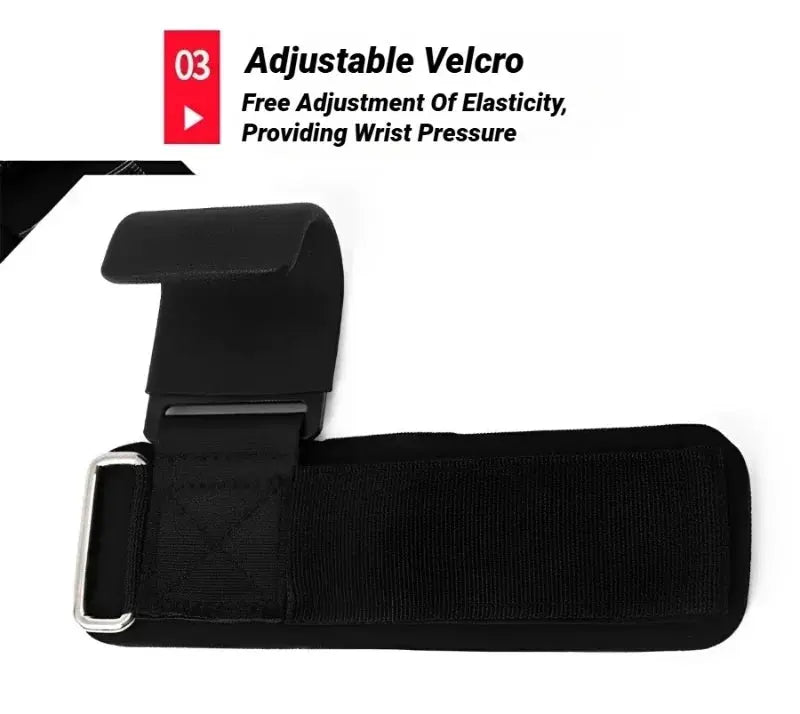 2 pezzi antiscivolo gancio per sollevamento pesi coppia di cinghie sollevamento pesi stacco mento pull up e esercizio fitness gancio allenamento - My Hashtag Shop