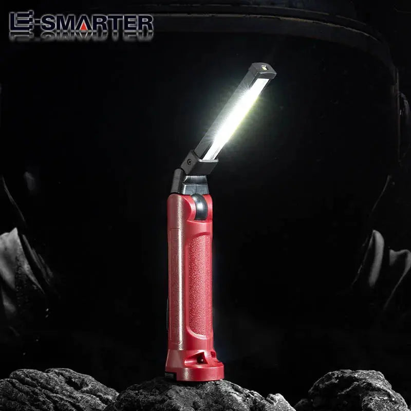 Lampada da lavoro a LED COB Torcia pieghevole ricaricabile Illuminazione da campeggio per riparazioni auto Lampade portatili con gancio magnetico - My Hashtag Shop