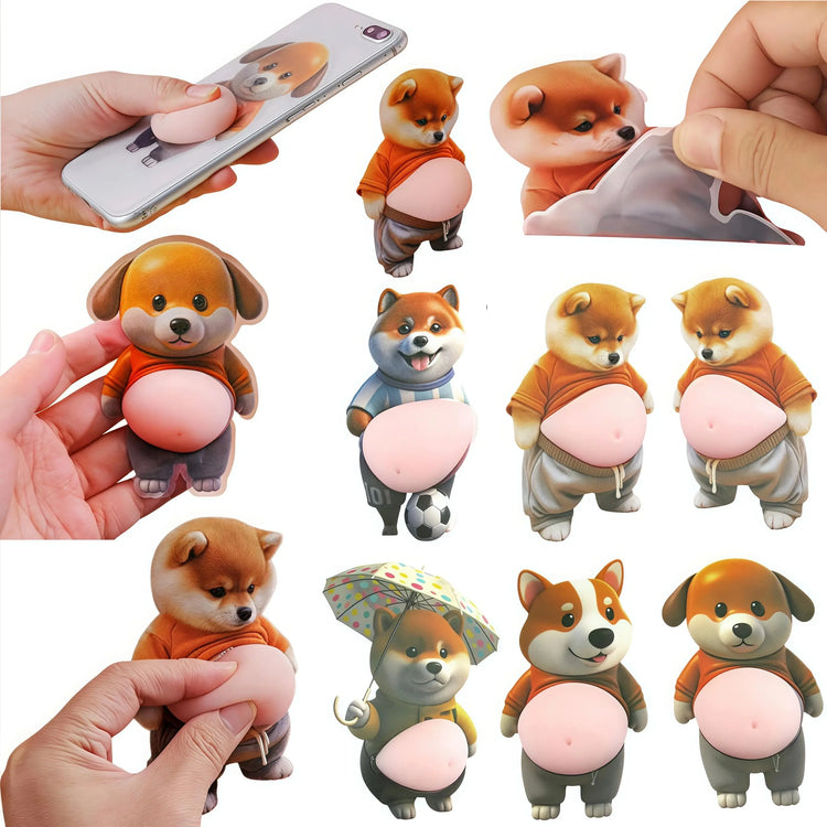 Pancia di Cane Adesivo Carino Paffuto Shiba Inu Cucciolo - My Hashtag Shop