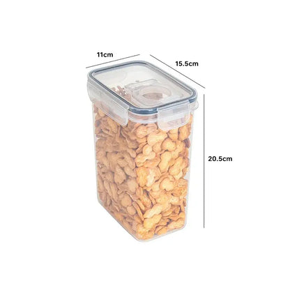 Airtight Cereal Storage Container  Food Storage Box Plastic Transparent Sealed - HASHTAG