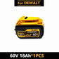 Batteria DEWALT 20v/60V DCB606 DCB609 DCB182 DCB205 DCB206 DCB209 utensile elettrico batteria 18V batteria 6AH 9AH.