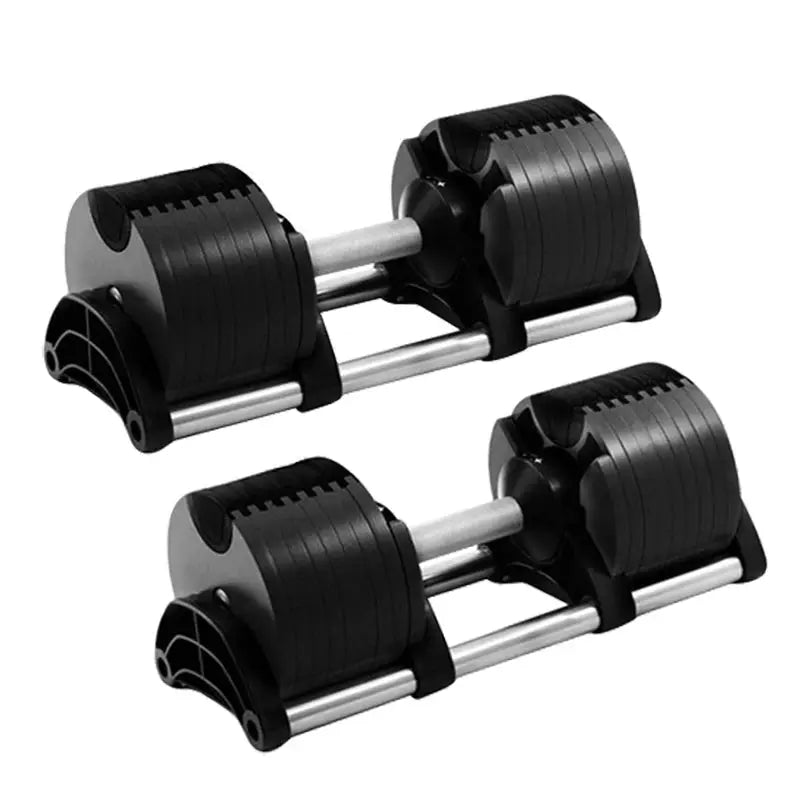 Set manubri rotondi regolabili, seconda generazione, aumento 2 kg, 24 kg, 36 kg, fitness, appena aggiornato - My Hashtag Shop