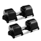 Set manubri rotondi regolabili, seconda generazione, aumento 2 kg, 24 kg, 36 kg, fitness, appena aggiornato - My Hashtag Shop