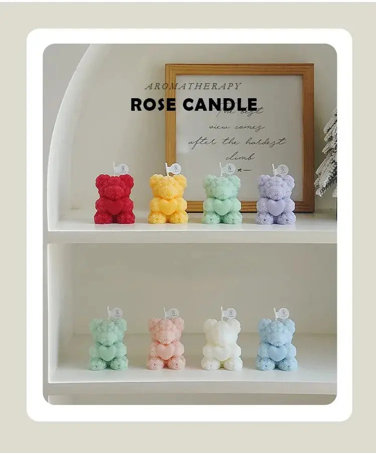Bear Candle Romantic Cute Soy Wax Aromatherapy Small Scented Liebe - Making Life Easier