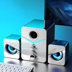 Altoparlante Bluetooth Home Theater Suono Sistema di bassi Mini altoparlanti Computer desktop Lettore MP3 Audio per PC Telefono Subwoofer Soundbar HASHTAG