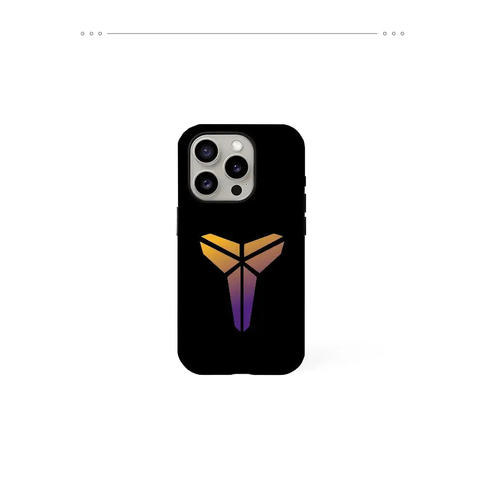 K-Kobe Basketball Star Logo Custodia per telefono Pellicola Shell per IPhone 16 15 14 13 12 11 Pro Max Plus - My Hashtag Shop