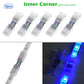 Connettore per luci a nastro RGB a 4 pin per IP20 IP65 5050 3528 Connettori per strisce luminose a filo da 10 mm Morsetto di fissaggio Collegamento rapido
