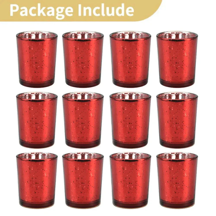 Mercury Glass Tealight Candle Holders - HASHTAG