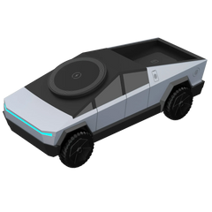 Nuovo caricabatterie wireless multifunzione 3 in 1 Cybertruck Caricabatterie Qi2 da tavolo per iPhone (15 W), Iwatch (5 W), Airpods (2,5 W) Ricarica HASHTAG