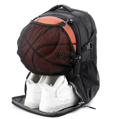 Zaino da basket Borsa per attrezzature sportive grande con portapalle e scomparto per scarpe Borse sportive per calcio, pallavolo, palestra, scuola HASHTAG