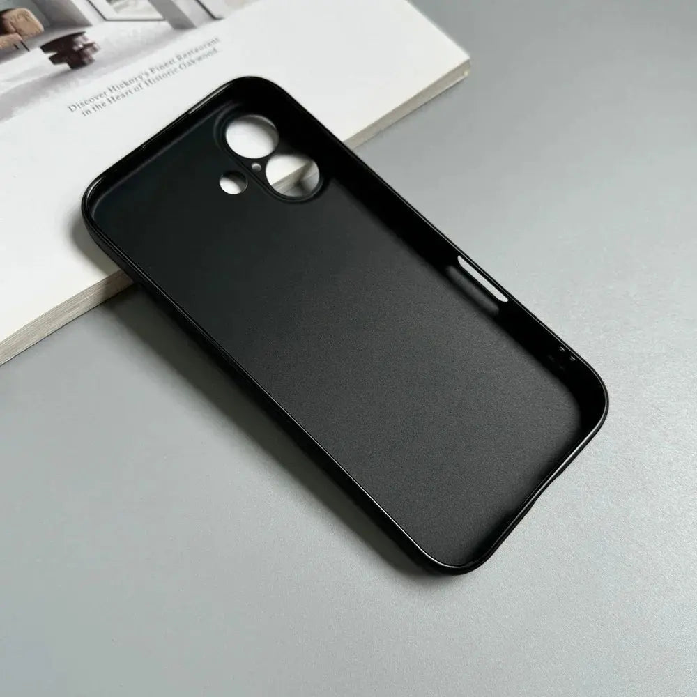Custodia per telefono opaca in silicone nero pieno di lusso per iPhone 17 Air 16 15 14 13 12 11 Pro Max 16 15 14 Plus Cover posteriore Custodia morbida in TPU - My Hashtag Shop
