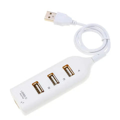 Hub USB ad alta velocità USB 2.0 a 4 porte con cavo Mini hub splitter USB Utilizzare adattatore di alimentazione Presa multipla per PC portatile Notebook HASHTAG