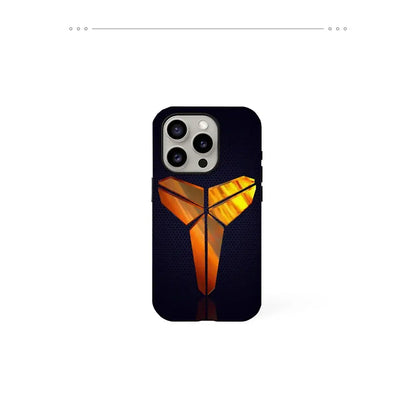 K-Kobe Basketball Star Logo Custodia per telefono Pellicola Shell per IPhone 16 15 14 13 12 11 Pro Max Plus - My Hashtag Shop