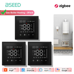 BSEED Zigbee Caldaia Elettrica/Acqua/Gas Riscaldamento a Pavimento Sensore Touch Termostati Intelligenti Tuya Vita Intelligente Alexa Controllo Telaio in Plastica HASHTAG