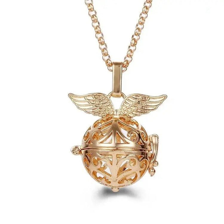 Chime Music Angel Ball Caller Locket Necklace Vintage Pregnancy Necklace. - HASHTAG