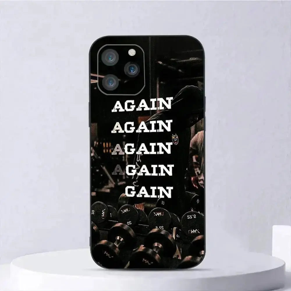 Bodybuilding Palestra Fitness Cassa Del Telefono Del Silicone Morbido Per IPhone 17 Air 16 15 14 13 12 11 Plus Pro Max Plus - My Hashtag Shop