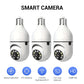 Ease Life APP-Lampadina Telecamere di sicurezza Telecamera WiFi wireless esterna 5GHz, 360 gradi, E27 Presa luce Vite in Securi