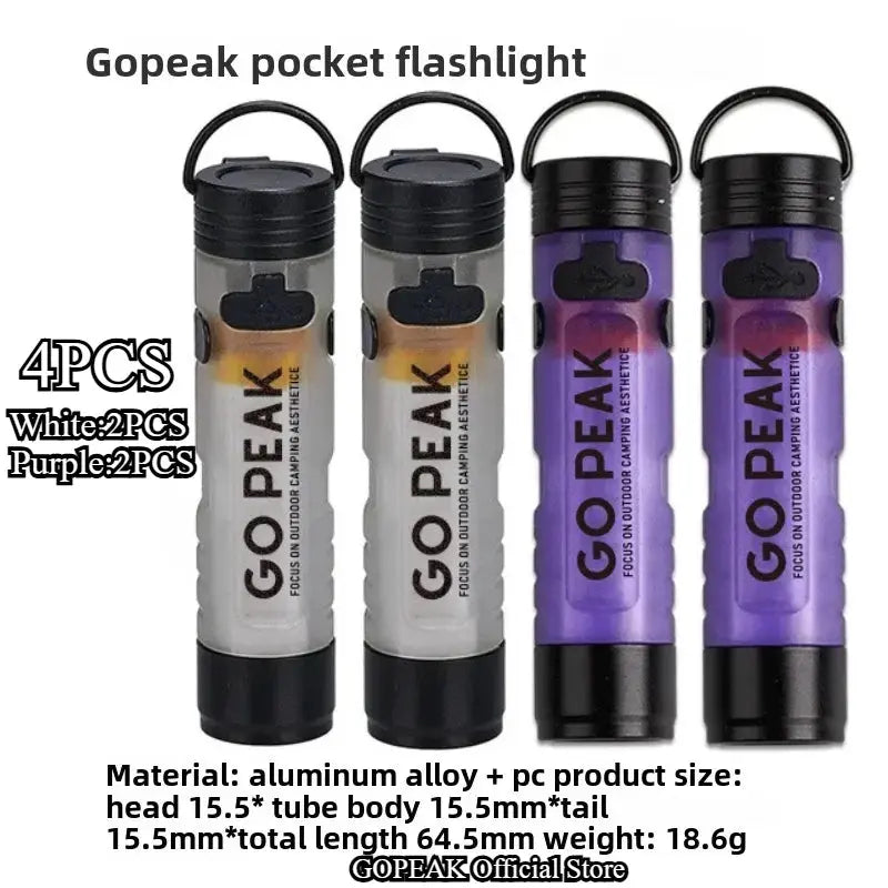 Mini Torcia Elettrica Chiave Esterna Clip Cap Ambient Led Lunga Resistenza Disastro Sollievo Emergenza 5050 Piccola Luce - My Hashtag Shop