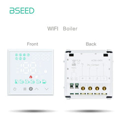 BSEED Wifi Smart termostati caldaia elettrica riscaldamento a pavimento dell'acqua Controller centrale interruttore presa pannello in vetro parte accessorio fai da te HASHTAG